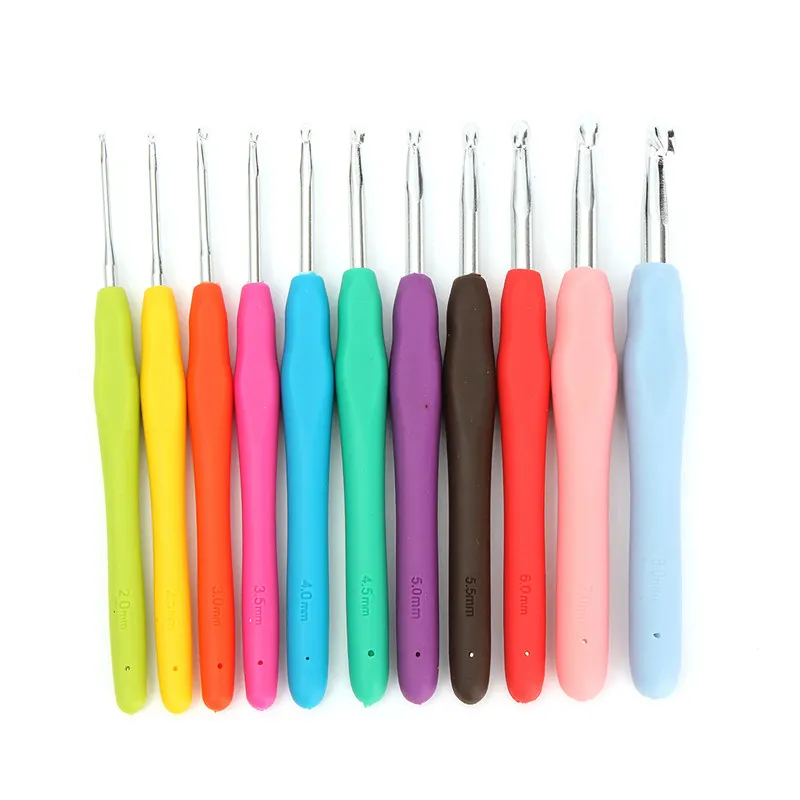 30 шт. крючком Крючки пряжа вязальные иглы швейные инструменты набор 11 2 ~ 8 мм с