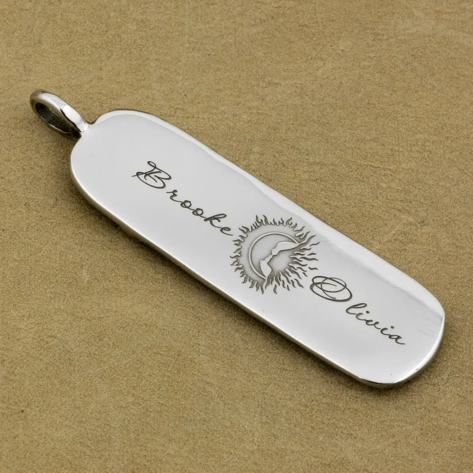 Кулон гравировальный сервис для высокой детализации глубокая гравировка