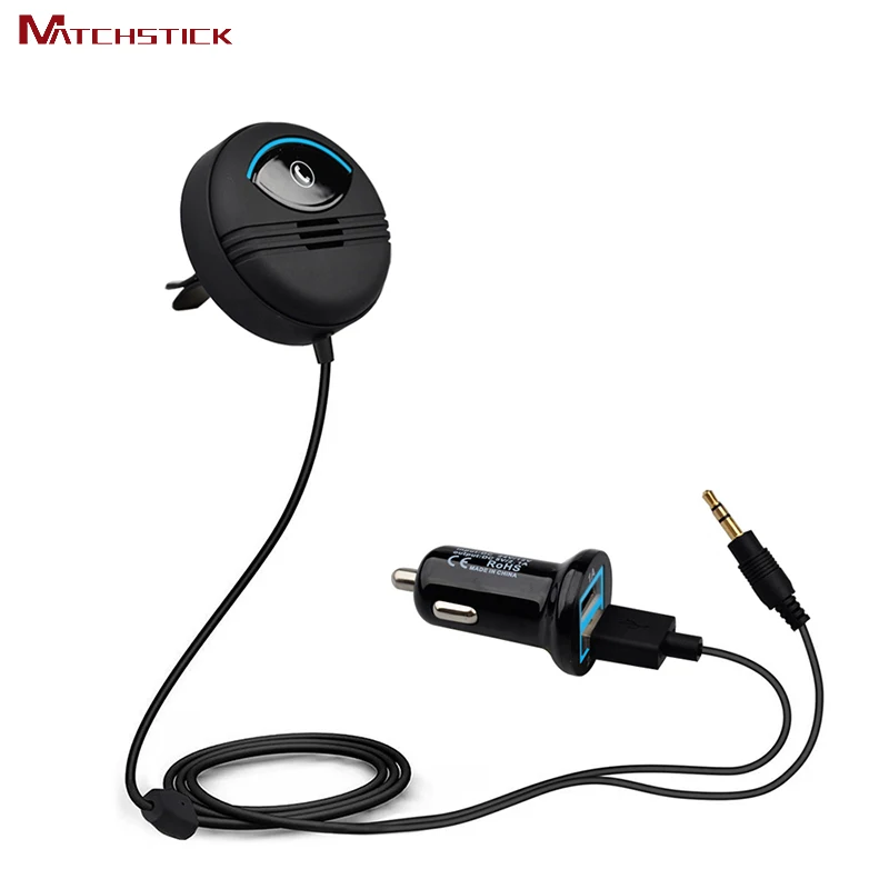 Спички автомобильный комплект AUX аудио Bluetooth 4 0 Hands Free наборы MP3 плеер Шум