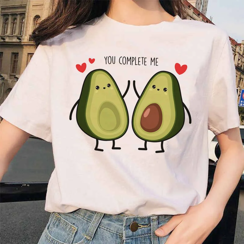 Авокадо Футболка женская kawaii vegan femme Топ футболки футболка уличная одежда с графическим принтом 90s одежда гранж Женская harajuku футболка