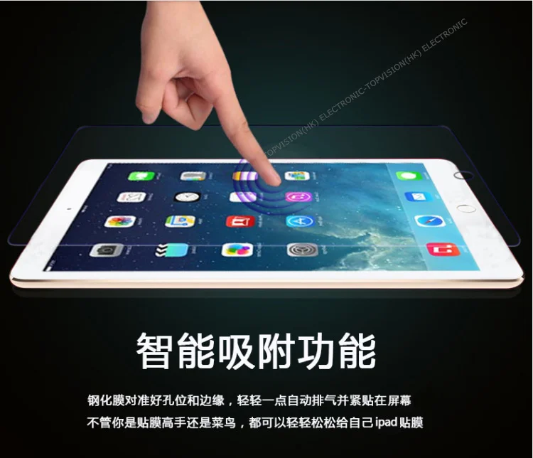 Можно отслеживать онлайн 0 3 мм 9H premium 2.5D изогнутая Защитная пленка для apple ipad air 1 2
