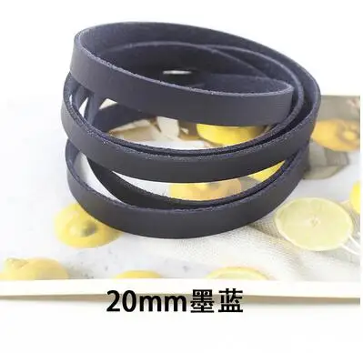 20 мм Широкий DIY сумка пряжки части Аксессуары PU шнур из искусственной кожи полосы шнура замши ремень сумки ручные аксессуары ручной работы - Цвет: NO.7