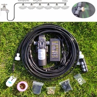 12m water mist spray electric diaphragm pump kit misting system automatic water pump sprayer with brass nozzles for garden