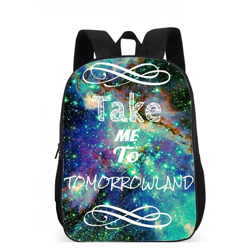 Рюкзак LUOBIWANG Tomorrowland с музыкальным принтом для мальчиков и девочек подростков