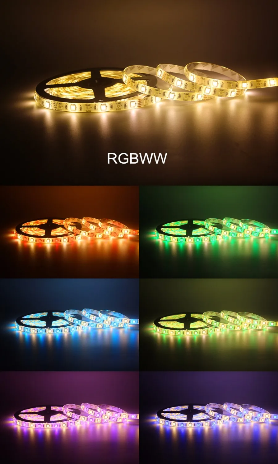 5 м/упак. SMD 5050 RGBW RGBWW Светодиодная лента DC 12 В 60 светодиодов/M IP20 IP65