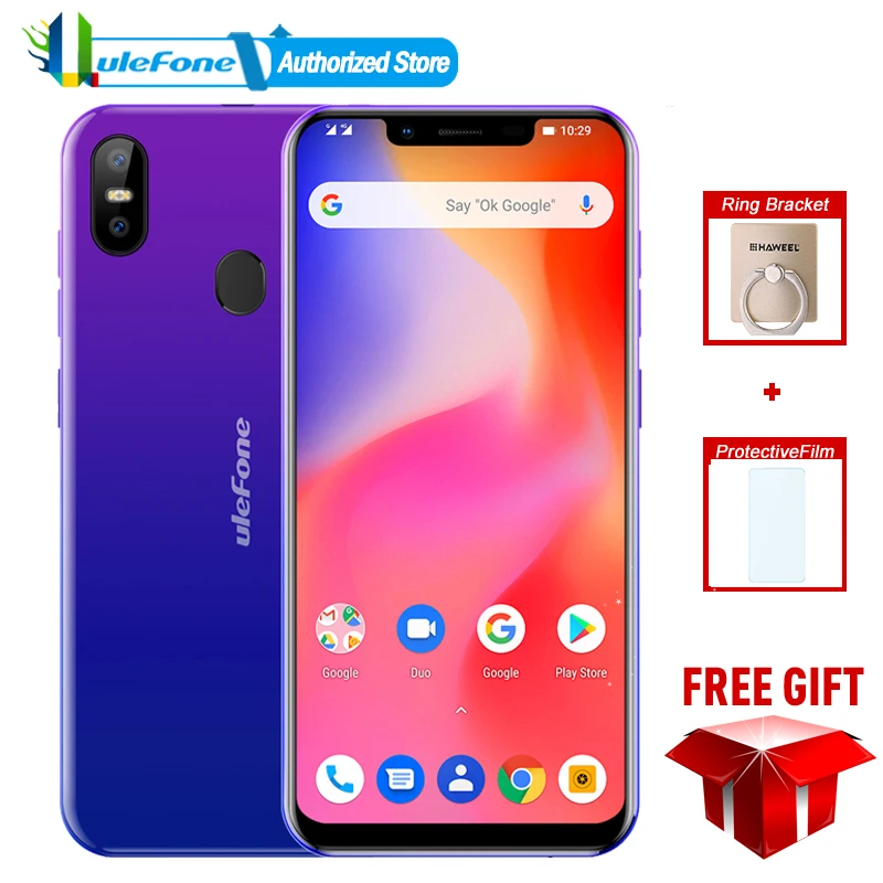 Ulefone S10 Pro мобильный телефон 5 7 дюймов 19:9 MT6739WA четырехъядерный 2 Гб ОЗУ 16 ПЗУ 13 МП +