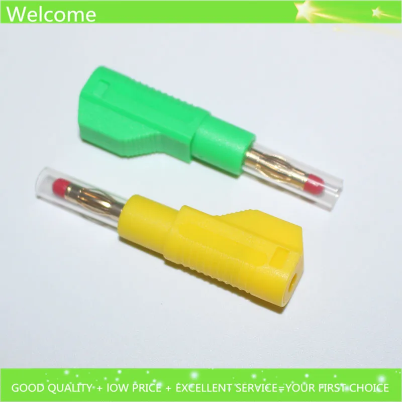1 шт. высокое качество позолоченная медь 4 мм штабелируемые банановые вилки пайки