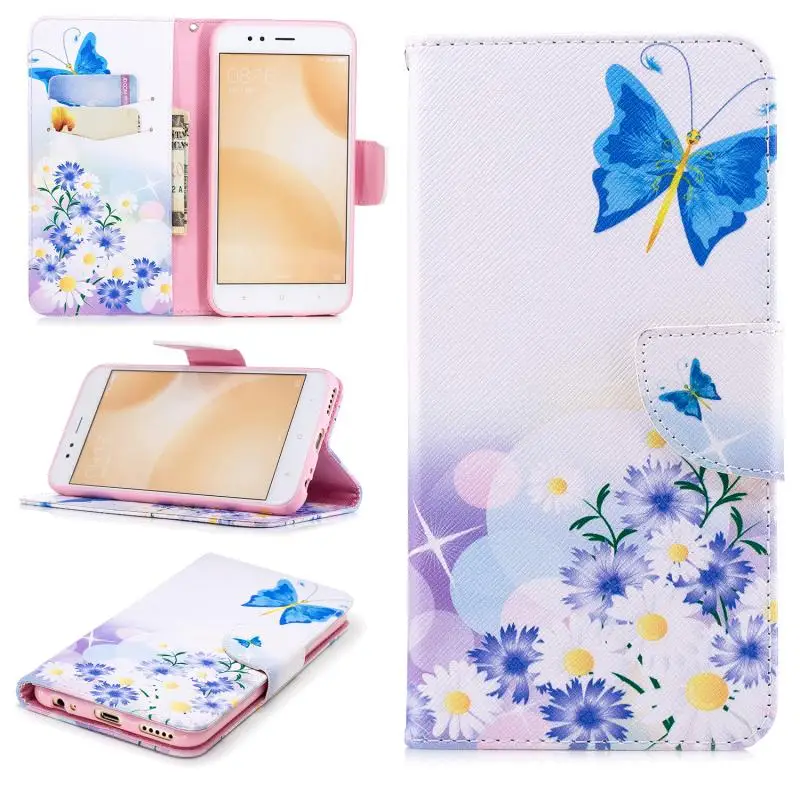 Магнитный чехол кошелек для Xiaomi mi 5X A1 6 флип чехлы телефонов Coque Кожаные мягкая