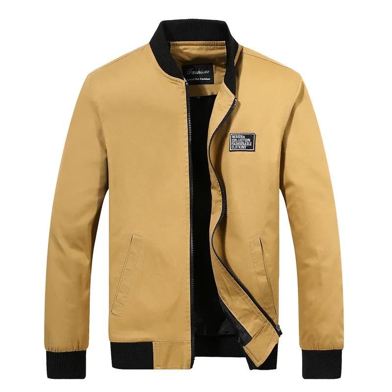 Новый 2018 куртка Мужская модная кожаная для Slim Fit одежда на весну осень мужские