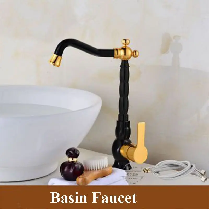 Роскошный смеситель для ванной комнаты, алюминиевый кран для раковины, кран для раковины с одной ручкой, смеситель для горячей и холодной воды, кухонный кран, инструмент - Цвет: 6004E