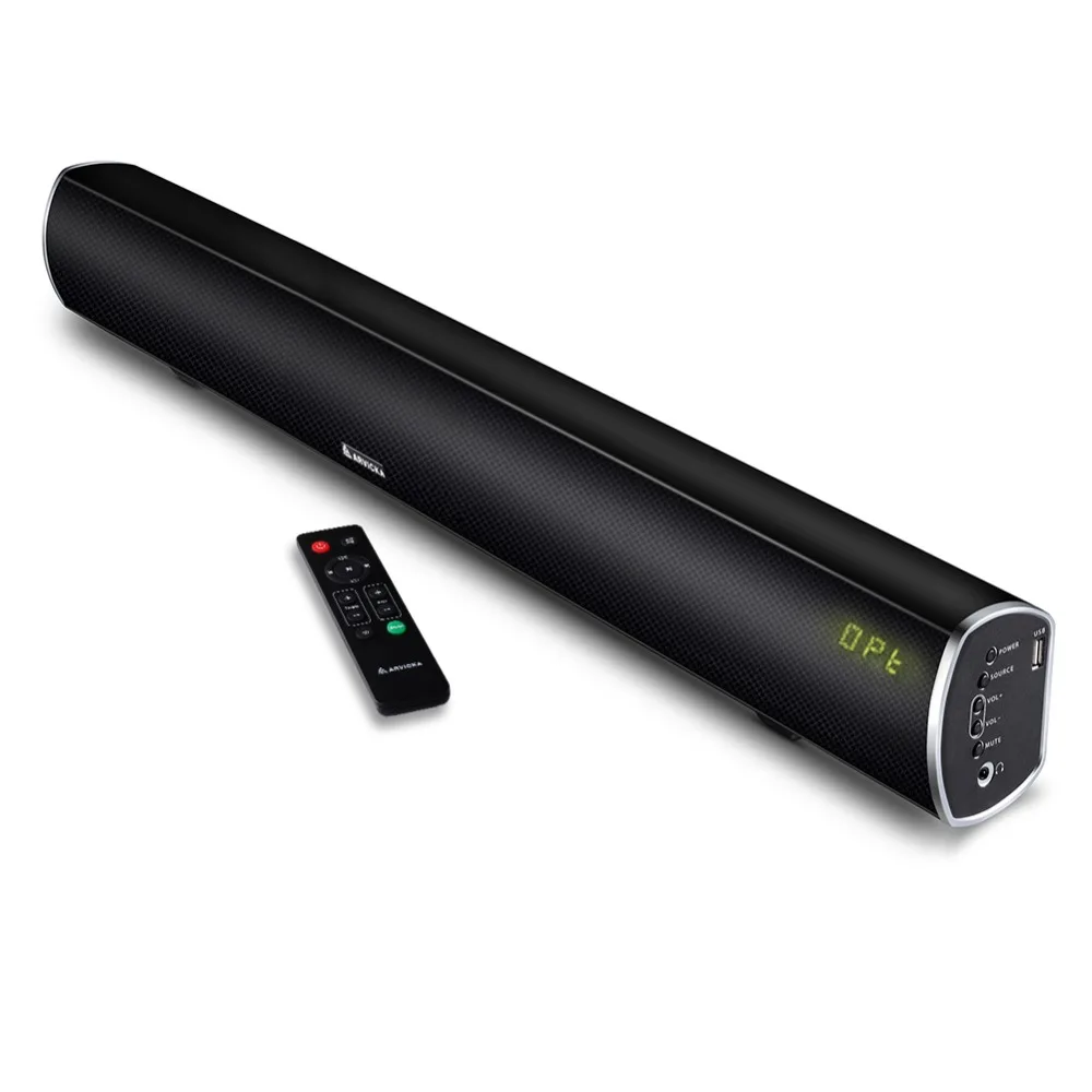 Arvicka дома Театр Саундбар 60 Вт Беспроводной Sound Bar 2.1 оптического канала Bluetooth ТВ с