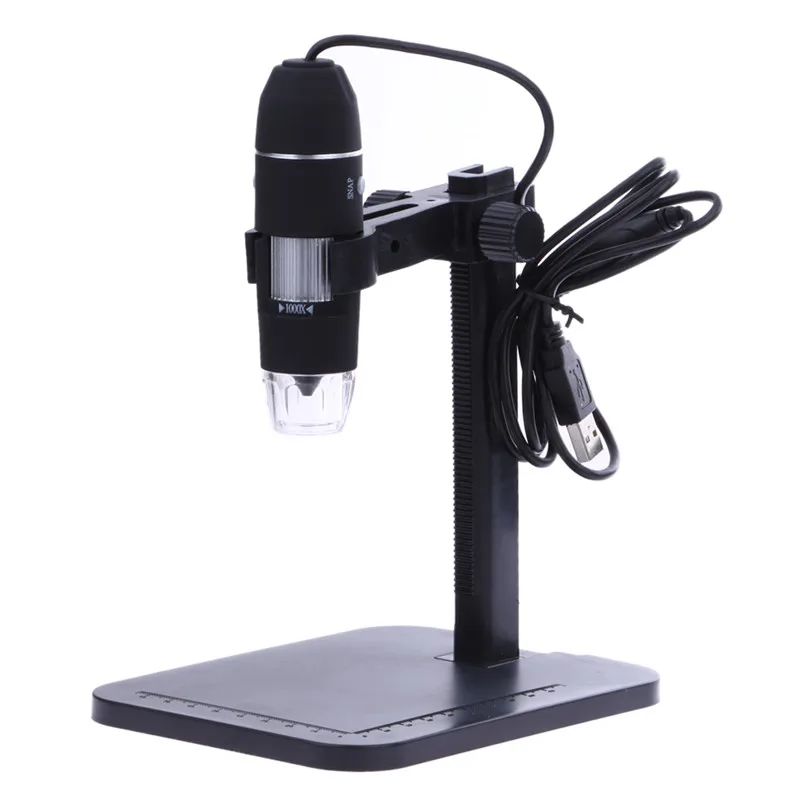 USB цифровой микроскоп Эндоскоп 800X1000X8 светодиодный 2-мегапиксельный микроскоп увеличительная камера+ подъемная стойка+ Калибровочная линейка инструменты