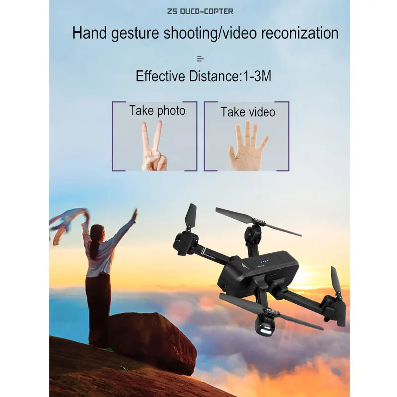 Квадрокоптер SJRC Z5 с HD 720 P/1080 P камерой GPS Дрон 2 4G/5G Wi-Fi FPV удерживает высоту режим