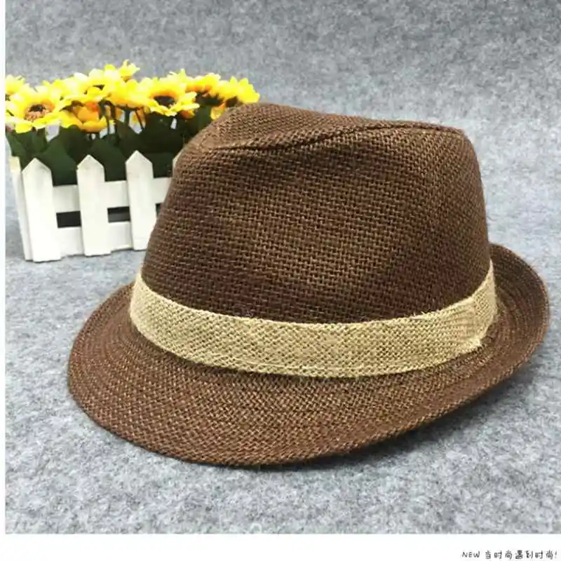 FHADST детская соломенная шляпа летняя мода для мальчиков и девочек милые шляпы