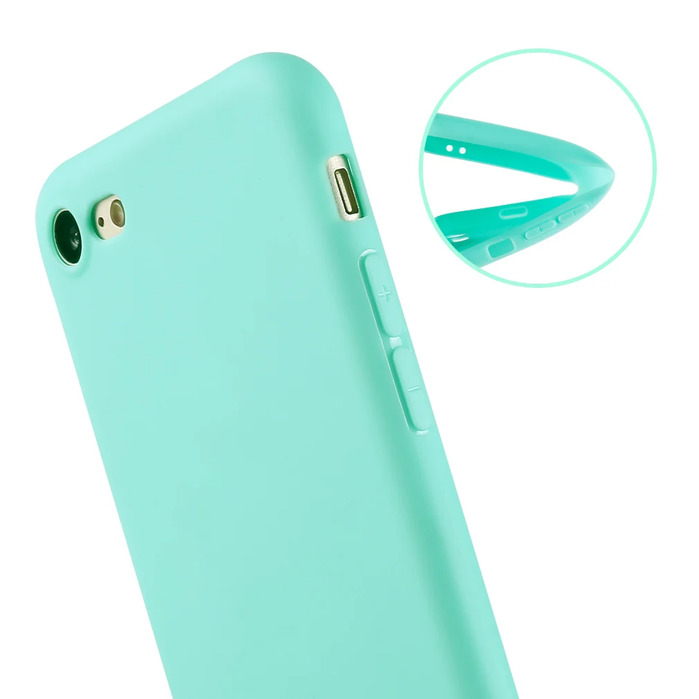 Силиконовый чехол для Iphone 7 8 Plus X 6 S Coque черный милый матовый из ТПУ мягкий ультра