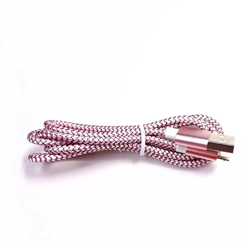 Rose Gold 0,5 м/1 м/2 м/3 м usb кабель для samsung Tyoe C iphone кабель X 8 7 6 plus 6s ipad Быстрая Зарядка Кабели для мобильного телефона зарядное устройство Шнур данных - Тип штекера: Rose Gold