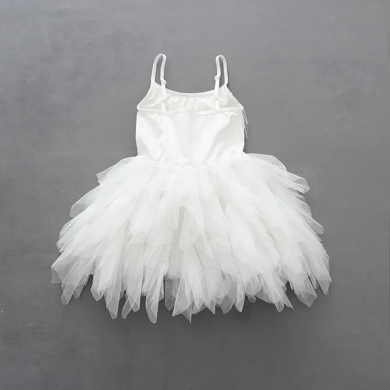 Girls Flower Dress Korean Princess New Model 2018 Summer Kids Wedding Dresses Feather Pearl Bling Mesh Children Frocks White | Детская