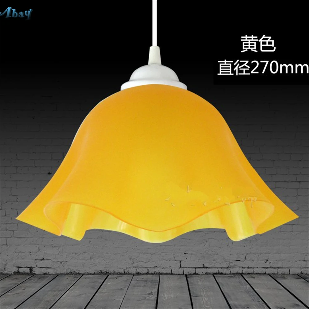 Modern Plastic Led Pendant Lights Flower Shape Hanging Lamp for Restaurant Supermarket Cafe Bar Light Fixture Loft Deco E27 | Освещение