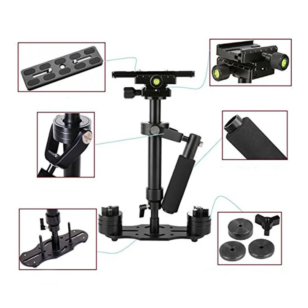 Алюминиевый сплав ручной steadicam DSLR камера стабилизатор видео steadycam видеокамера устойчивый cam Glidecam filmmaking для Canon Niko