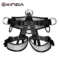 xinda camping outdoor hiking rock climbing half body waist support safety belt climbing tree harness aerial sports equipment