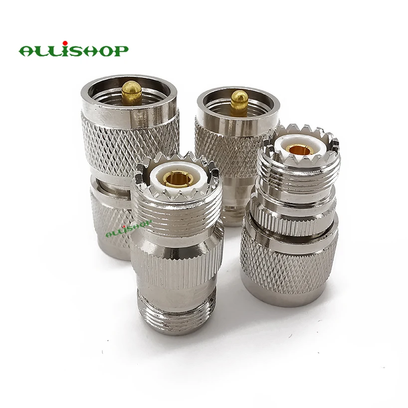 Комплект прямых коаксиальных адаптеров RF 4 шт мужской/женский на UHF PL 259 SO 239