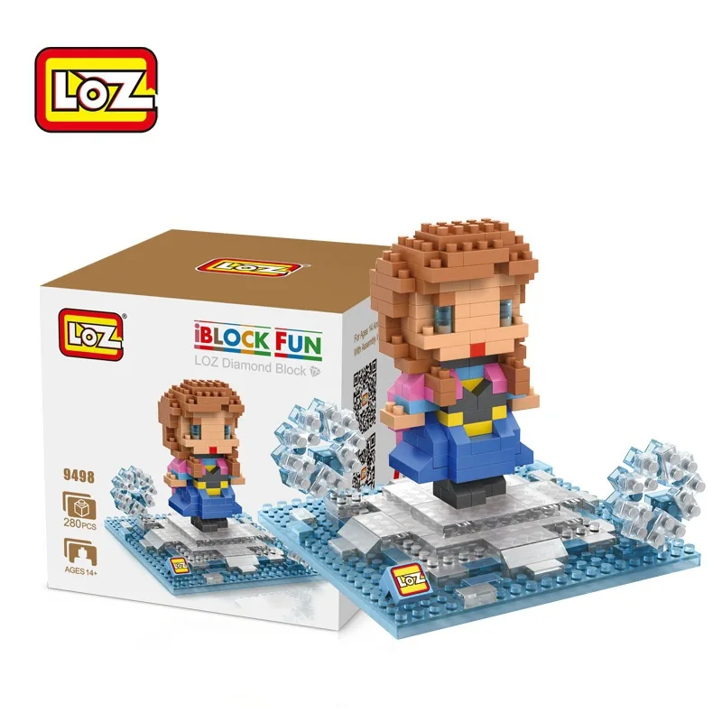 Мультфильм Фильмы Принцесса Ариэль Эльза Анна Олаф Игрушки Куклы Building Block модель