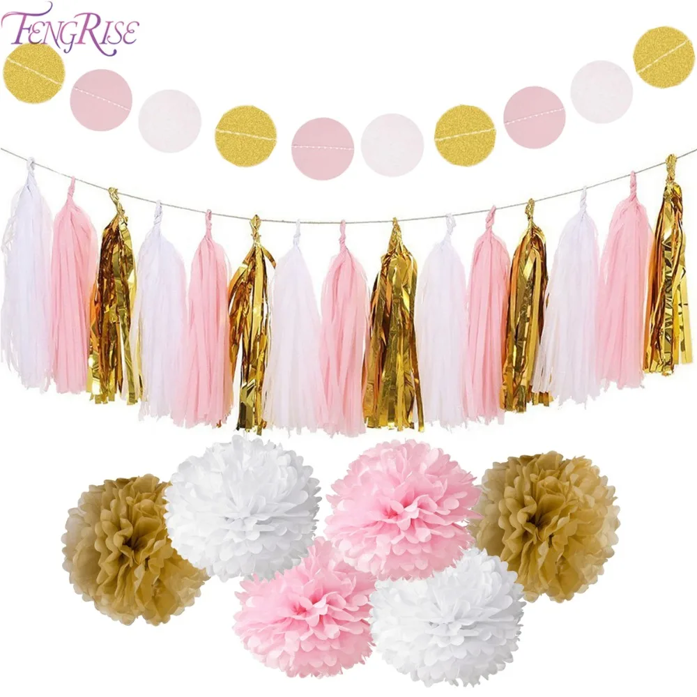 FENGRISE His A Boy Girl Baby Banner Shower помпоны для девочек украшения дня рождения детские душа