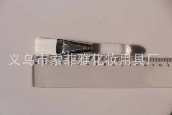 Круглый короткой ручкой щетки DIY кисти плоские прозрачные макияж одной щетки|brush