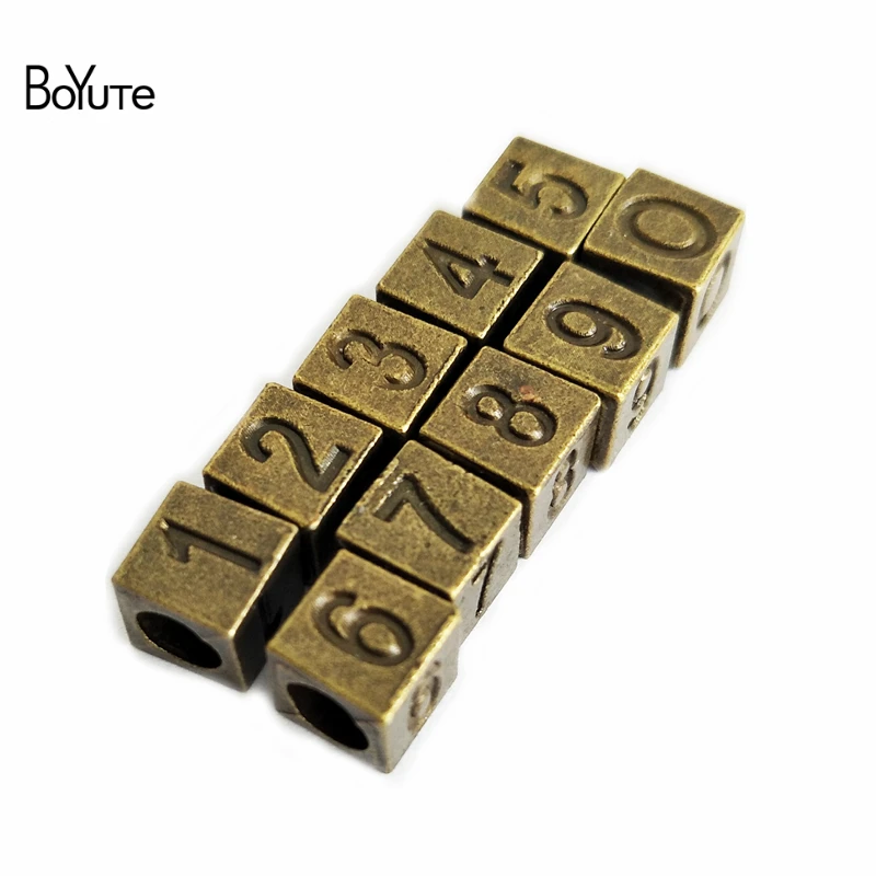 BoYuTe (10 компл./лот) 5 мм большое отверстие 6*6*6 Квадратные бусины из металлического
