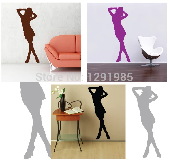 Man's Love Home Sexy Girl Club Sticker Decal Posters Vinyl Wall Decals Removable Room | Дом и сад