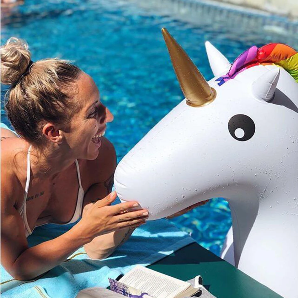 Бассейн Огромный матрас надувной единорога Вода надувные игрушки для взрослых