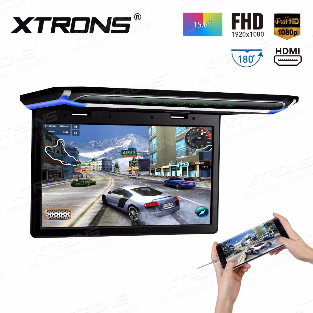 XTRONS 15 6 &quotмонитор 1080P видео FHD цифровой TFT экран широкий ультратонкий