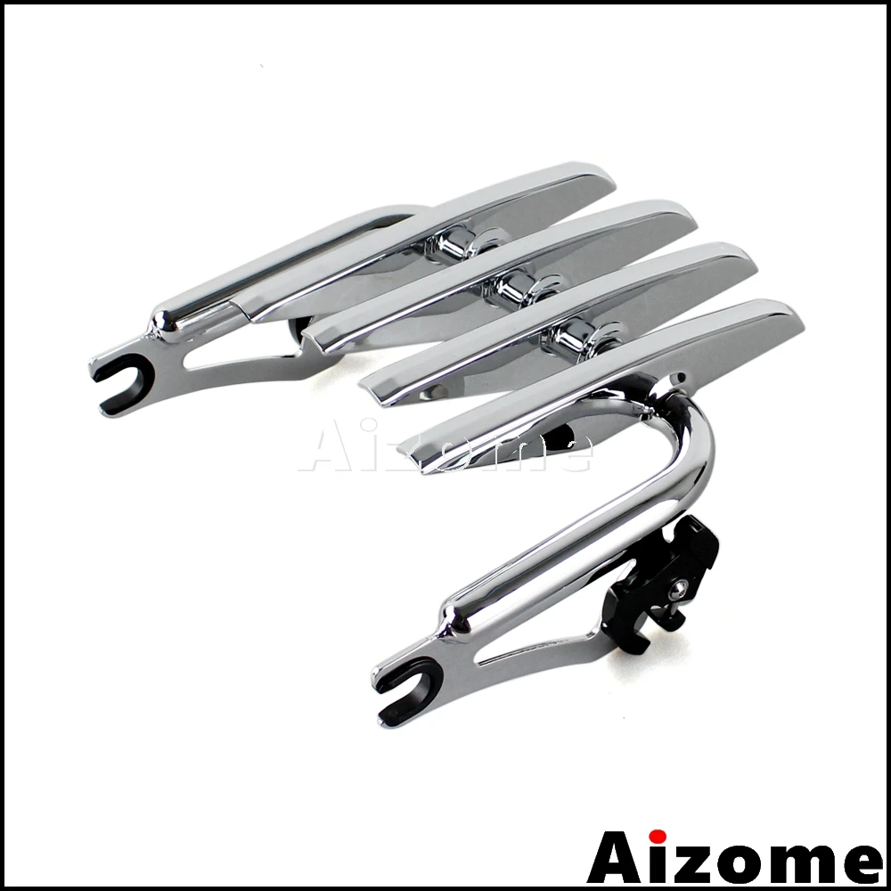 Багажная полка для мотоцикла съемная невидимая Harley Road King Street Electra Glide FLHR FLHT FLHX FLTRX 09