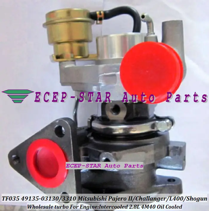 Турбокомпрессор турбокомпрессора TF035 12T 4 49135 03130 03310 подходит для Mitsubishi Pajero II Challanger