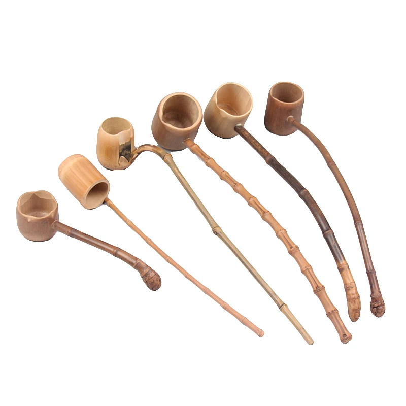 Ложка с длинной ручкой Бамбуковая водная наживка карбонизированная бамбуковая