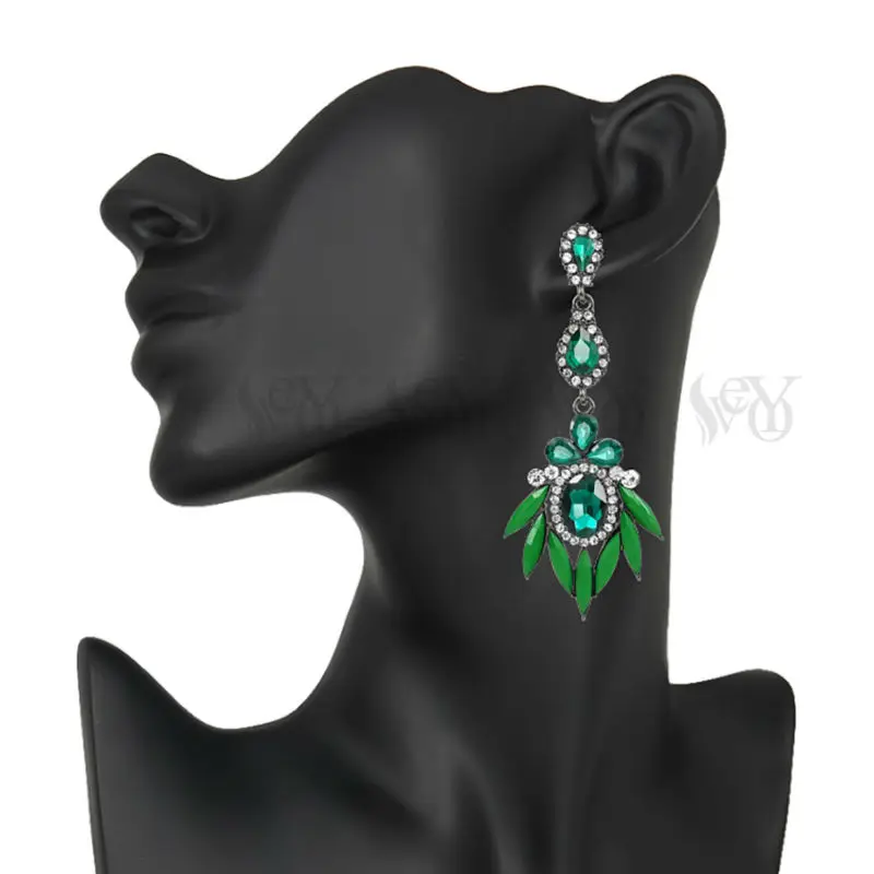 Женские акриловые серьги VEYO элегантные длинные со стразами | Украшения и