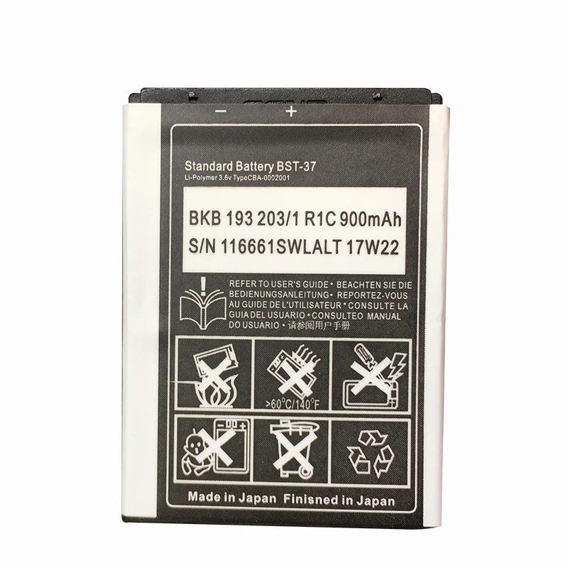 Новый BST 37 литий ионный аккумулятор для мобильного телефона Батарея sony Ericsson J100 J100i