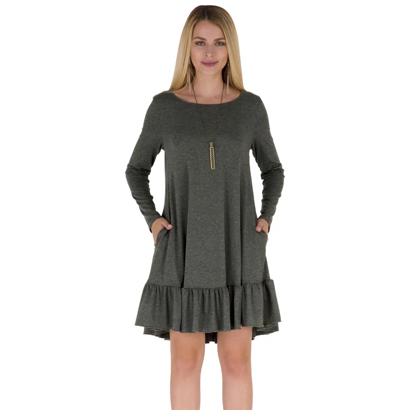 Мисс ведут себя осень 2017 г. Новинка зимы Для женщин Сплошной Цвет Модные