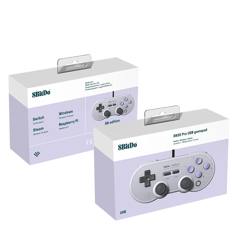 8Bitdo SN30 Pro G SN Проводной USB порт 1 8 м кабель геймпад контроллер вибрации с джойстиком
