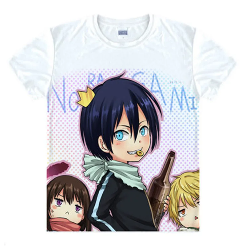 4 Футболка Noragami Aragoto Yato, японское аниме, костюм для косплея, дышащая футболка, повседневные мужские и женские футболки - Цвет: 4