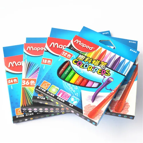 Maped пластиковый мелок s 12/18/24/36/48 Набор цветных ручек тригонометрический карандаш