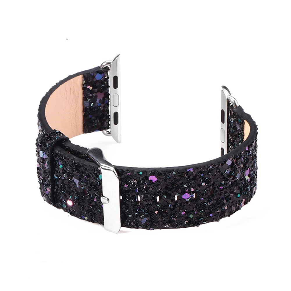 Ремешок кожаный для Apple Watch Band 42 мм 38 40 44 сменный спортивный браслет с пряжкой iWatch 1