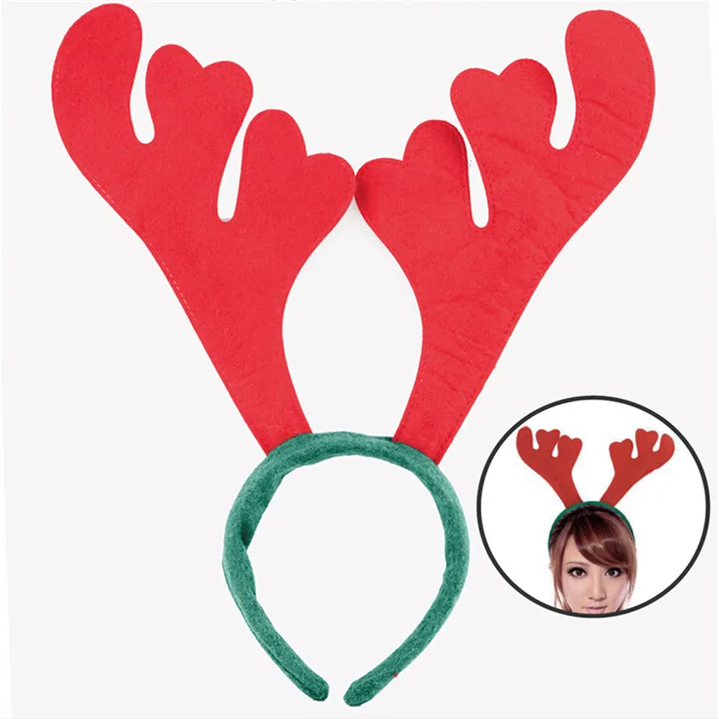 2018 Led Свадебный Сувенир украшения поставки обруч на голову с рогами красный олень