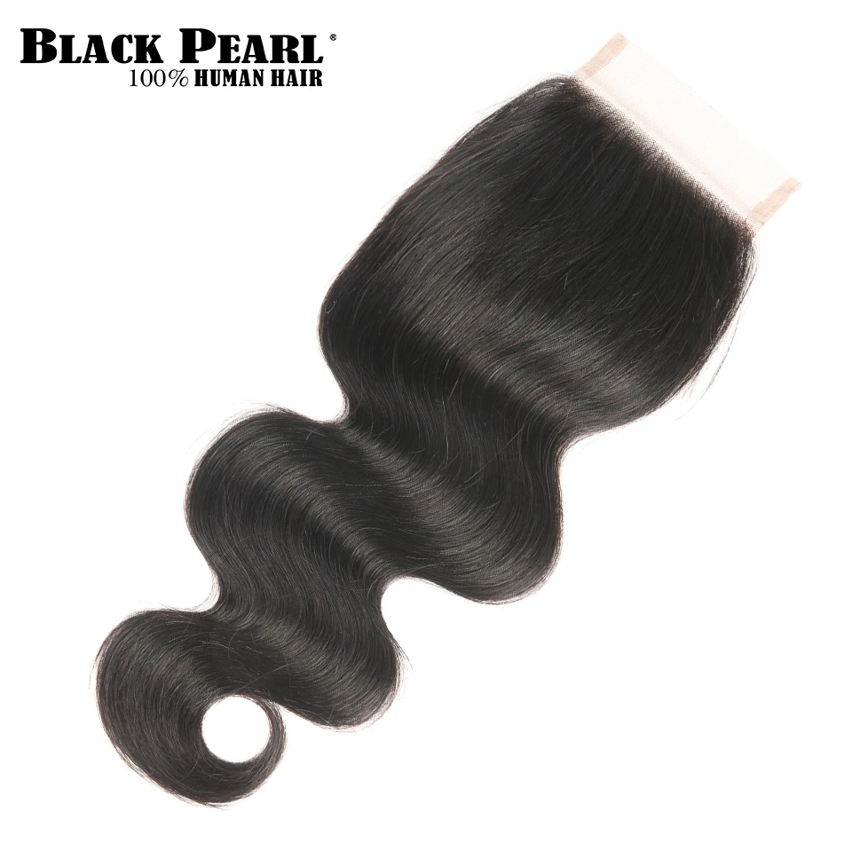 

Black pearll Hair Human Hair Bundles With Closure Remy Peruvian Hair Body Wave Bundles With Closure Free Middle Three Part