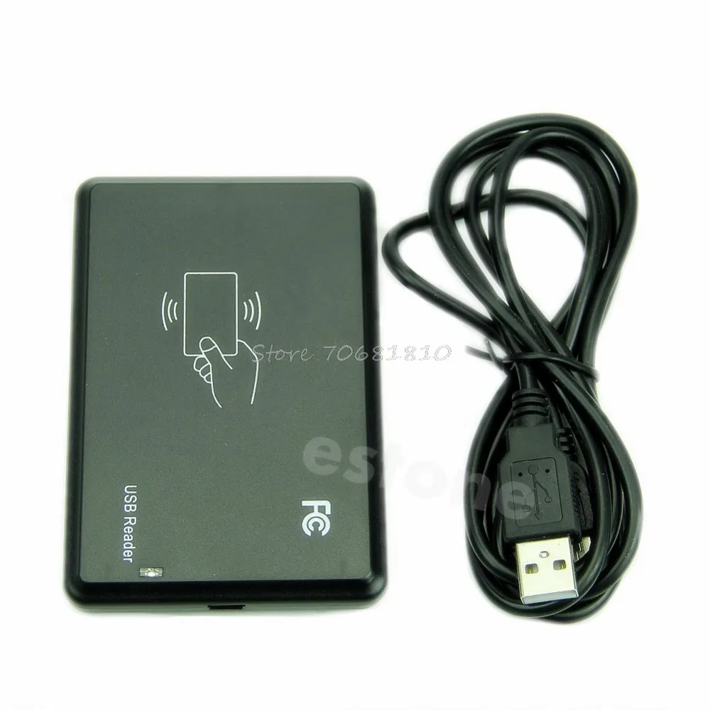 Для USB RFID Бесконтактный датчик приближения считыватель смарт-карт 125 кГц EM4100 Window7