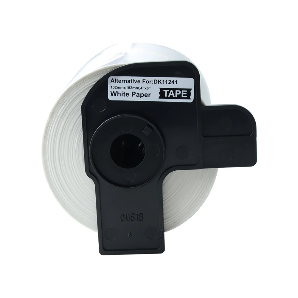 AOMYA 2 рулона этикетка лента DK-11241 102 мм × 152 высечка непрерывная Совместимость