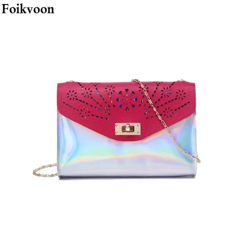 Foikvoon сумки для девочек Мини искусственная кожа цепь женская сумка-мессенджер