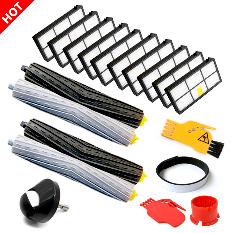 

Front Castor Wheel For IRobot Roomba filter 800 900 Series 860 865 866 870 880 885 886 890 960 966 980 Debris Extractor Brushes