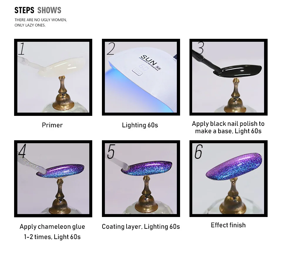 Saroline 12 видов цветов Хамелеон Ультрафиолетовый Гель лак Блестящий эмалевый для