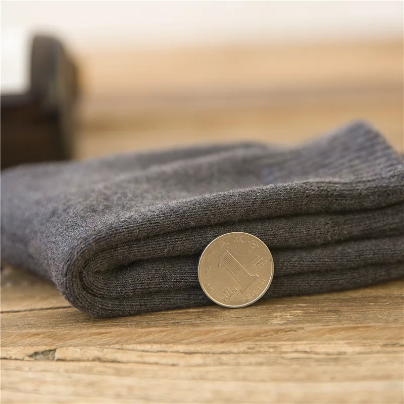 

Pure Color Terry Socks Men And Women Middle Tube Thickened Towel Warm Cotton Flannel Haigh Quality Socks Wholesale 5pair/lot